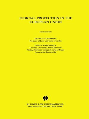 cover image of Judicial Protection in the European Union
